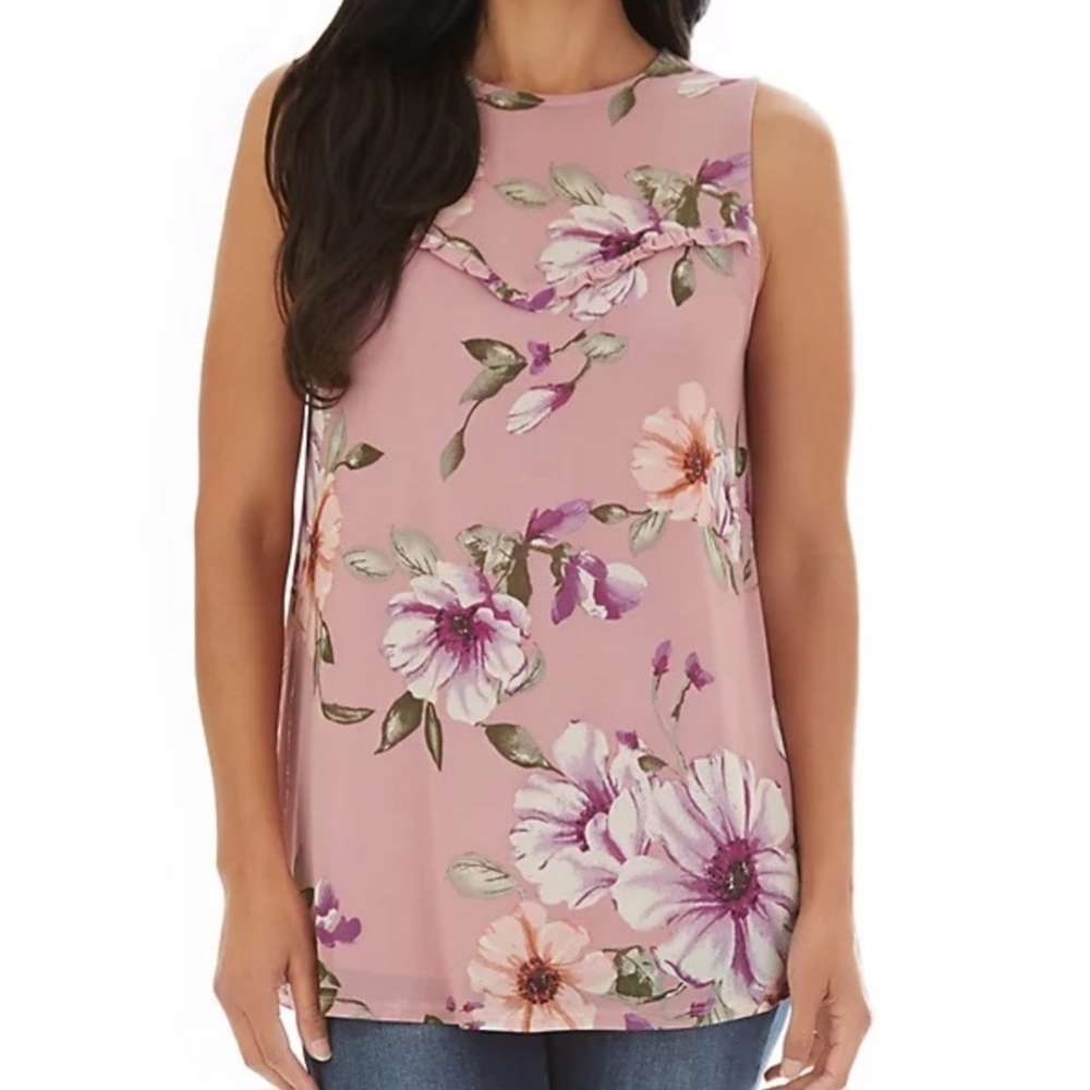 Apt 9 Floral Sleeveless Top